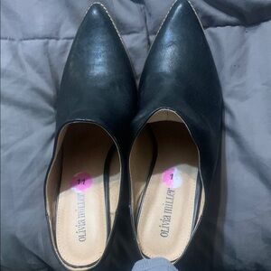 Olivia Miller Black Pointed Shoe Boot